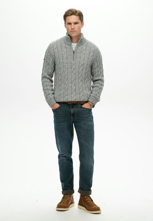 Produktbild Superdry Maglione Mezza Cerniera a Coste Jacob (M)