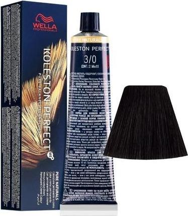 Produktbild Wella KOLESTON PERFECT ME+ PURE NATURALS 3/0 60 ml (3/0 Dunkelbraun)