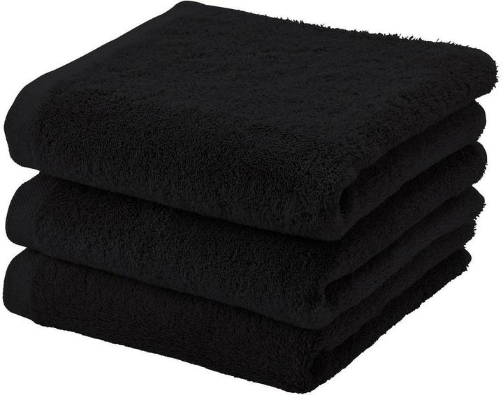 Aquanova Handtuch London 1 Stück 55 x 100 cm, Schwarz (55 x 100 cm)