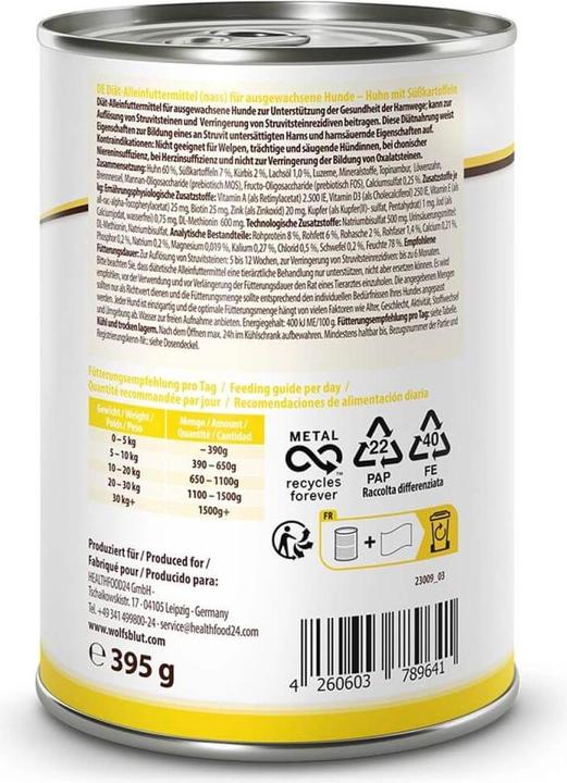 Produktbild Wolfsblut VetLine Urinary Nassfutter Hund 395 g (Adult, 1 Stk., 395 g)