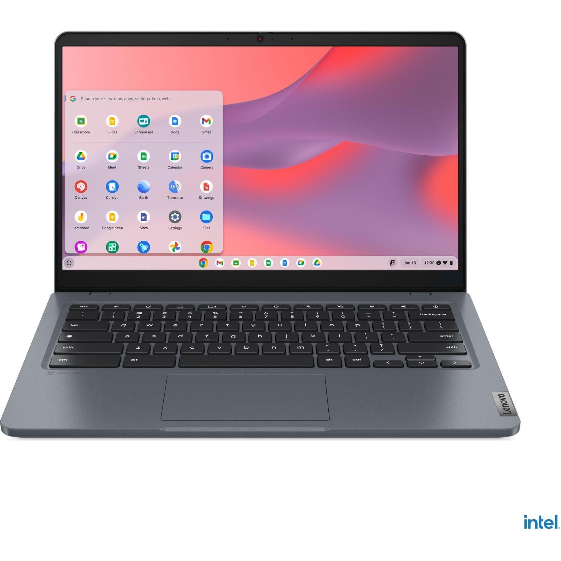 Lenovo 14e Chromebook Gen 3 (14", 128 GB, 8 GB, DE, Intel Core i3-N305), Notebook, Grau