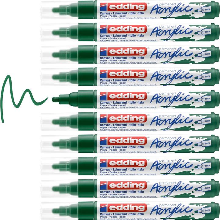 Image du produit Edding Marqueur acrylique 5100 Medium (Vert mousse, 3 mm, 1 x)