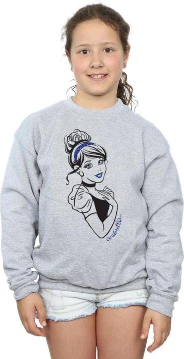Produktbild Disney Princess Cinderella Glitter Sweatshirt Mädchen (128)