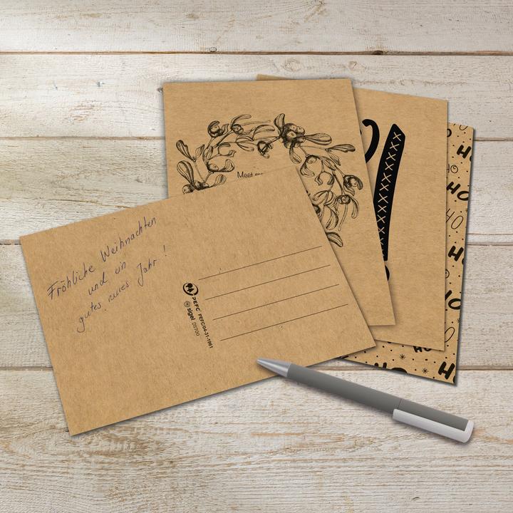 Actual product image Sigel Christmas postcard set "Natural Christmas", DIN A6 (24 pcs.)