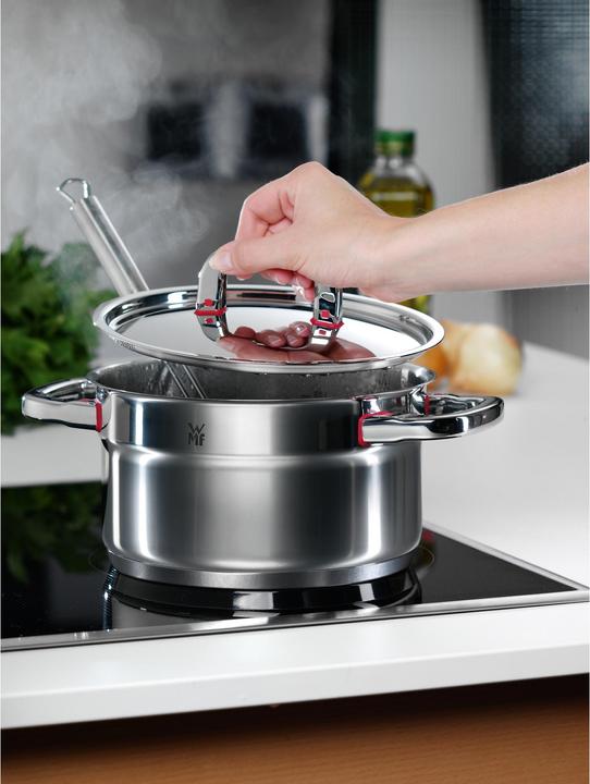 Actual product image WMF Fleischtopf PREMIUM ONE silberfarben (16 cm, Pot, Stainless steel)