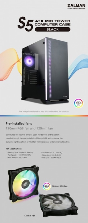 Produktbild Zalman S5 (ATX, mATX, Mini-ITX)