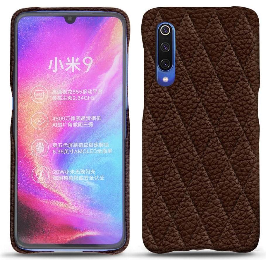 Noreve Lederschutzhülle (Xiaomi Mi 9), Smartphone Hülle, Braun