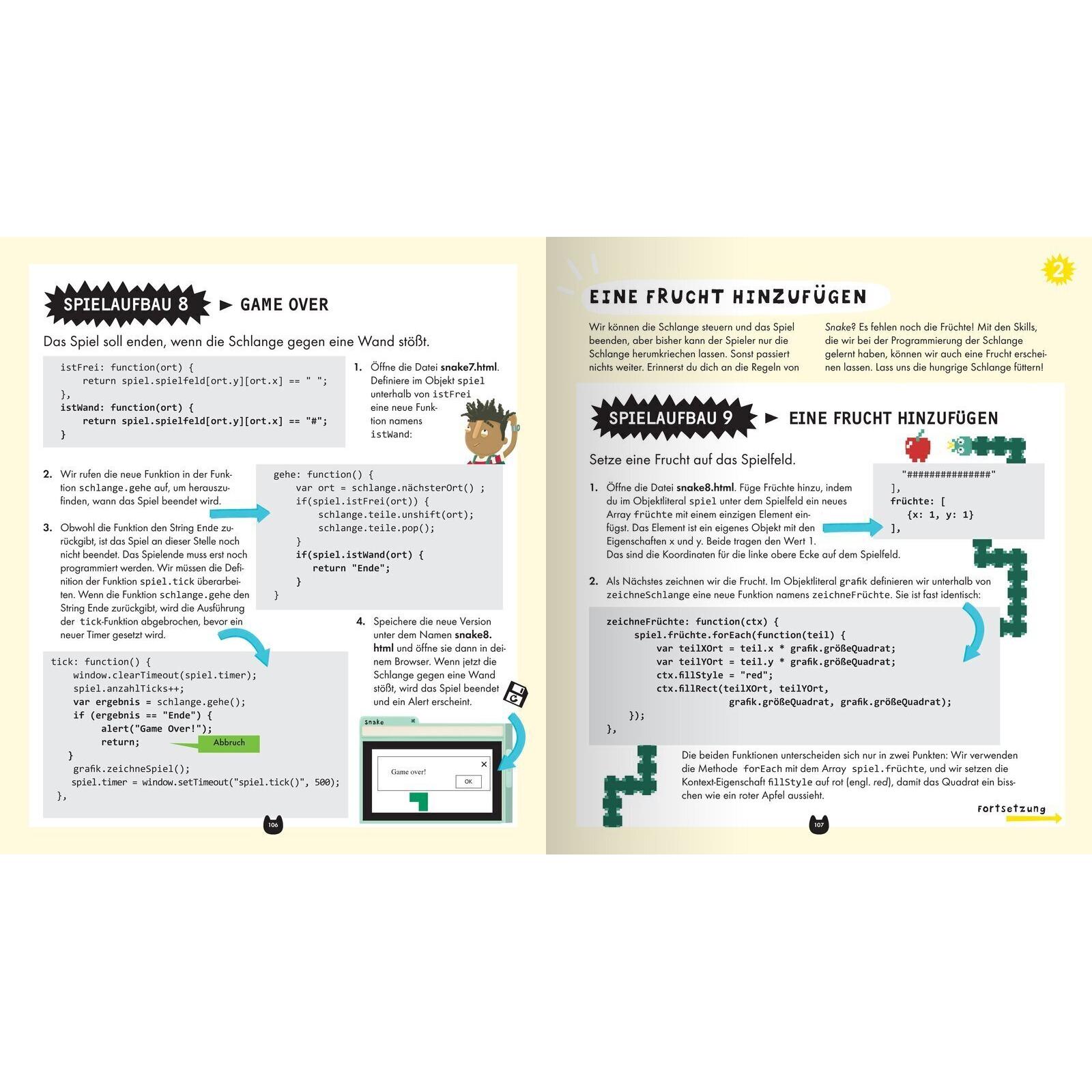 Thumbnail - Programmieren für Kids - Entwickle fünf Games mit HTML und JavaScript, Kinderbücher von David Whitney