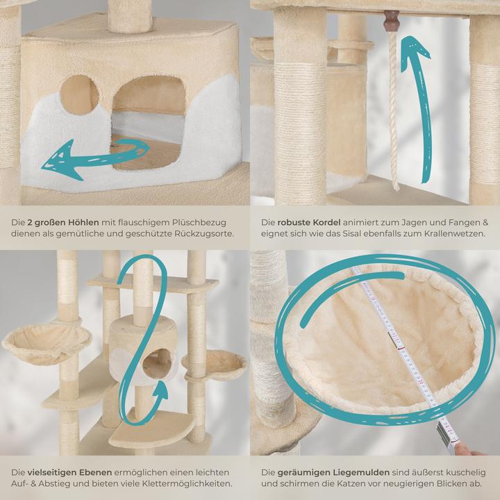 Image du produit tectake Fippi (201 cm, Beige, Blanc)