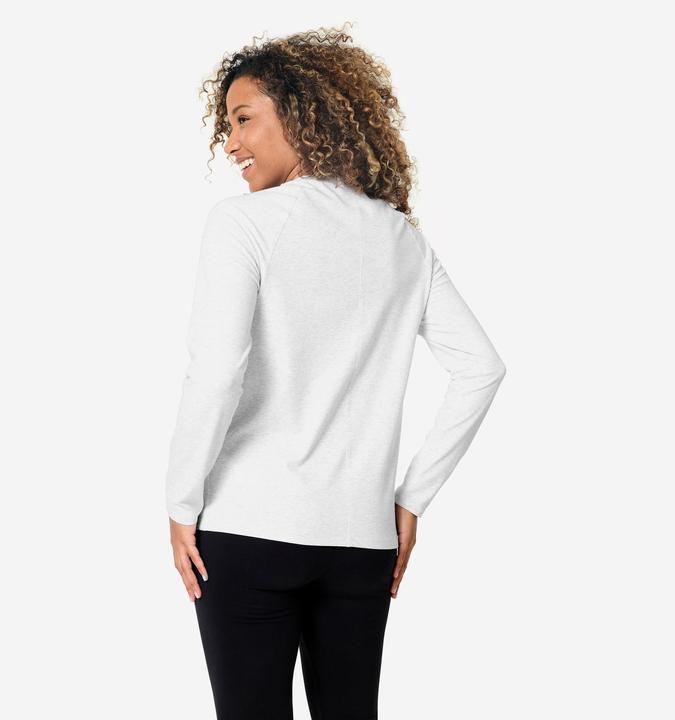Produktbild Domyos Langarmshirt Damen Baumwolle - hellgrau (L)