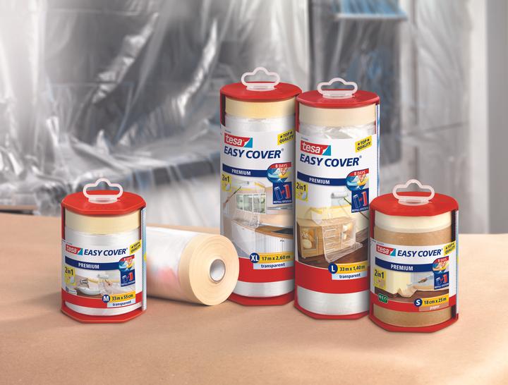 Actual product image tesa EASY COVER Premium masking film for painting work incl. dispenser (550 mm)