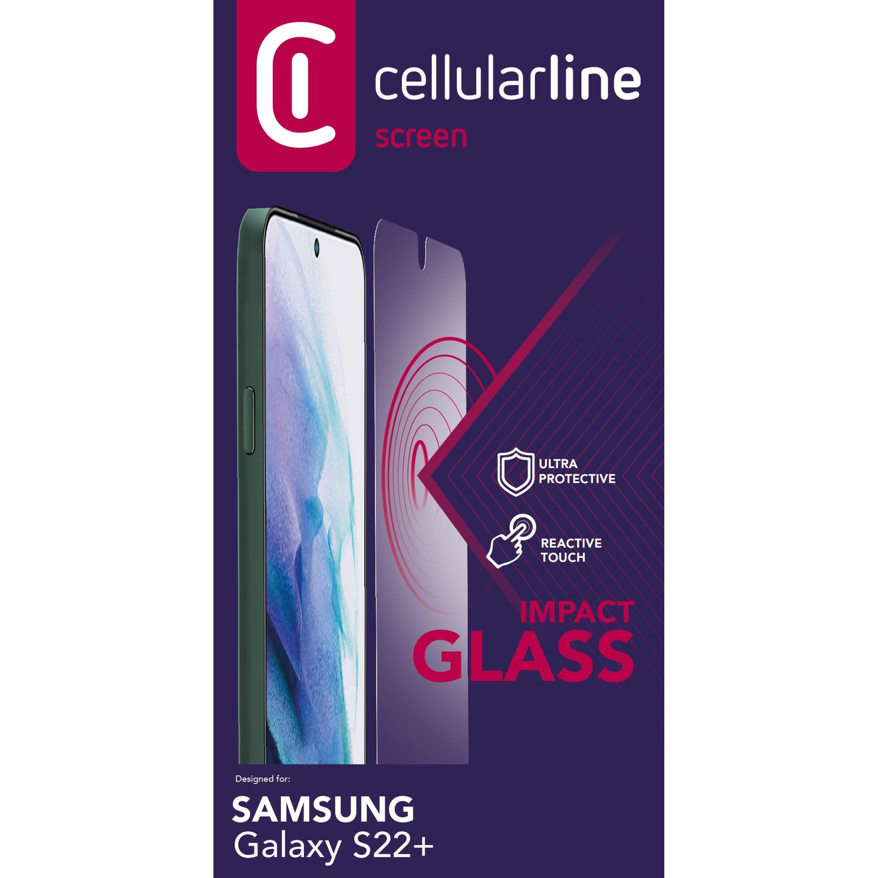 Thumbnail - Cellularline Impact Glass - Galaxy S22+ (1 Stück, Samsung Galaxy S22+), Smartphone Schutzfolie, Transparent