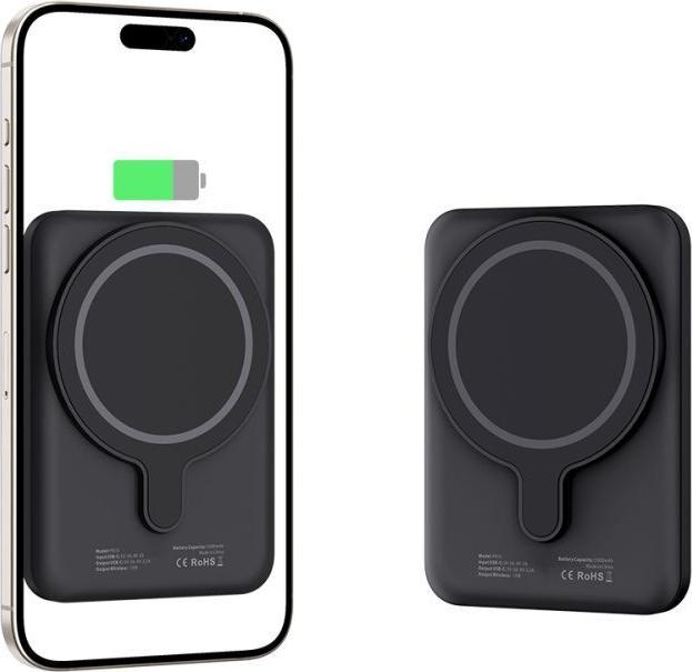 Image du produit Tech Banque d'alimentation techninės apsaugos PB10 LifeMag 5000 mAh Juodas (5000 mAh, 15 W)