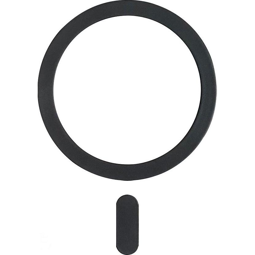 Techsuit - MagSafe Adapter (MPR5) - Round Shape, Aluminium Alloy, 3M - Black, Accessori per cellulare, Nero