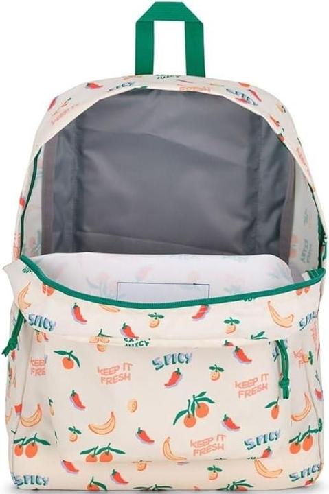 Actual product image JanSport superbreak one five a day cream backpack