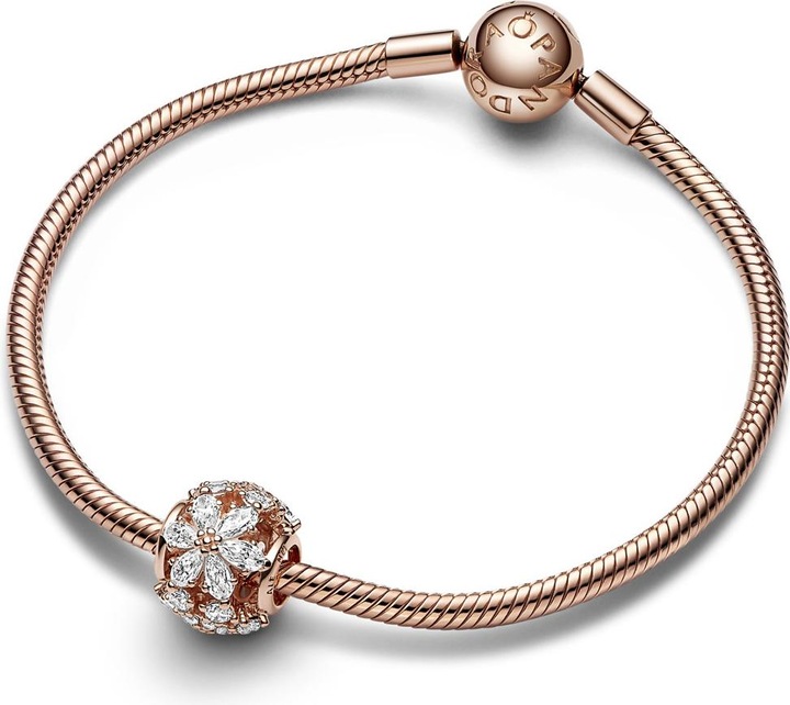 Image du produit Pandora Charm Sparkling Herbarium Cluster (Alliage métallique plaqué or rose)