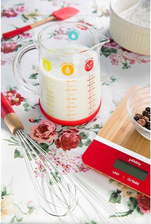 Produktbild Pebbly Messbecher m. Silikonboden (abnehmbar) 1 lt (1000 ml)