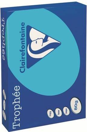 Image du produit Clairefontaine Papier à copier Trophée A4, 80 g/m², bleu pastel, 500 feuilles (80 g/m², 250 x)