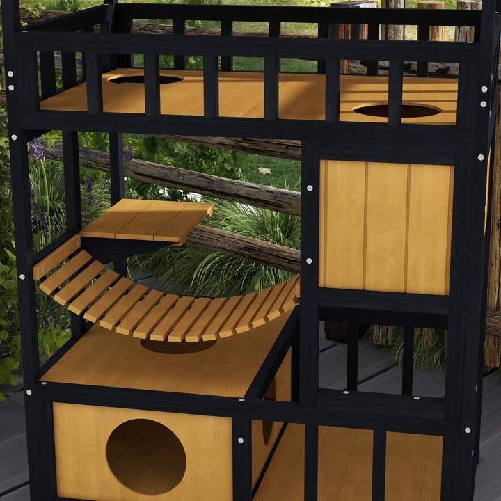Produktbild PawHut Katzenhaus