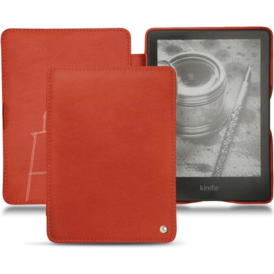 Noreve Lederschutzhülle horizontal (Kindle Papewhite (2021)), Tablet Hülle, Orange