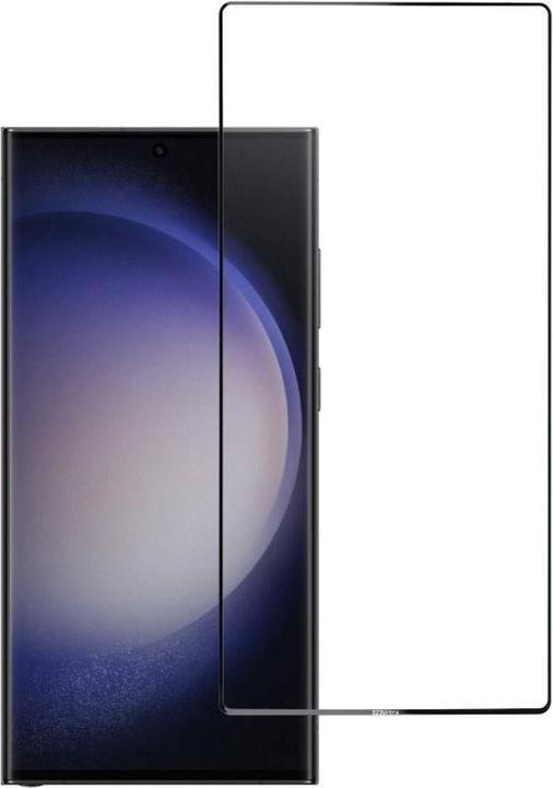 Fusion Blue Star 5D Tempered Glass Full Frame Samsung S918 Galaxy S23 Ultra Black (1 pcs., Samsung Galaxy S23 Ultra)