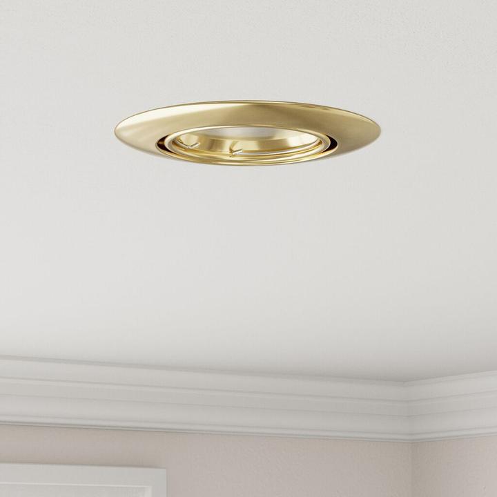 Produktbild vidaXL Lampen Set von 12 Gold Metall, Kunststoff 9 cm Leichtes Gewicht (GU10)