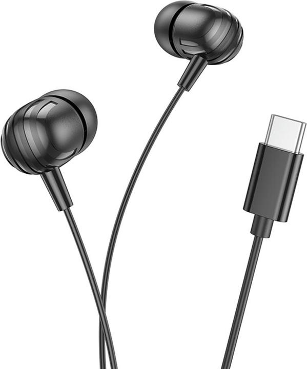 Borofone Handsfree USB-C BM77 Delicious, Black (Cable)