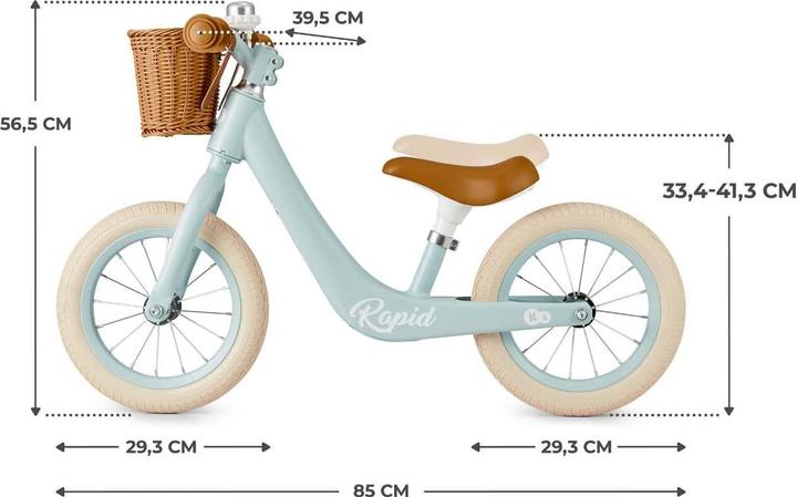 Produktbild KinderKraft Laufrad RAPID 2 BLUE BREEZE (11.81")