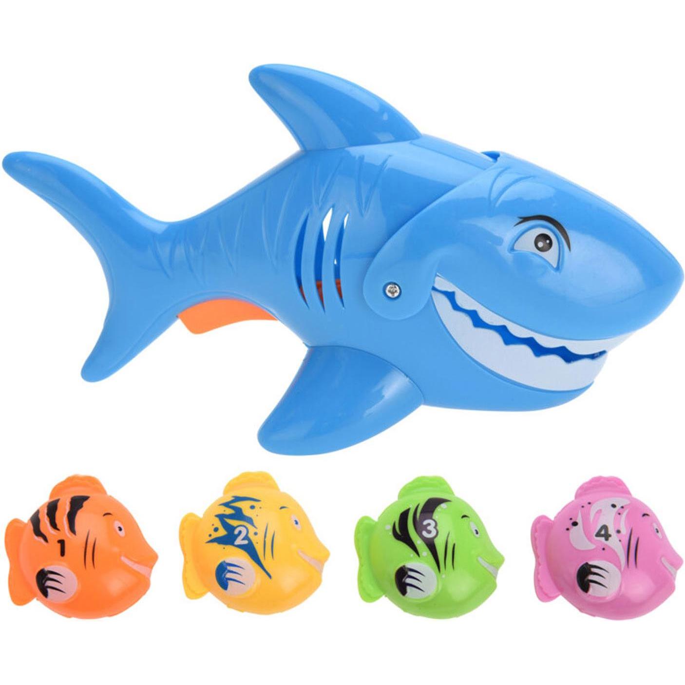 Free and Easy Angelspiel Hai mit 4 Fischen