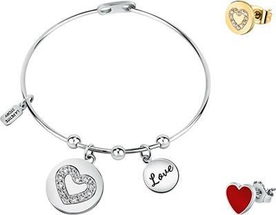 Produktbild La Petite Story - Delicate set of steel jewelry Love LPS20ASD06 (bracelet. 2x single earrings)