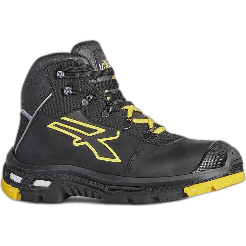 U-Power Uomo Nero Scarpe Da Lavoro, Scarpa Di Sicurezza Alta Cosmo S3 Hro Ci Hi Src Taglia 47 (S3, 47)