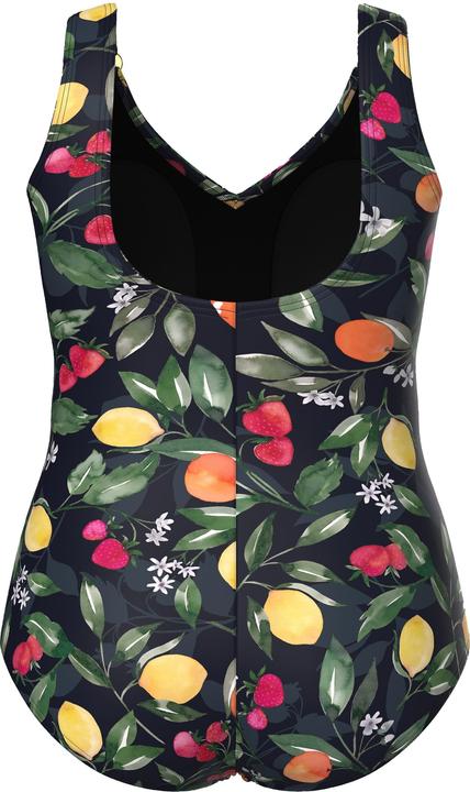 Produktbild Ulla Popken Badeanzug, Früchte, Raffung, Softcups, recycelt (60)