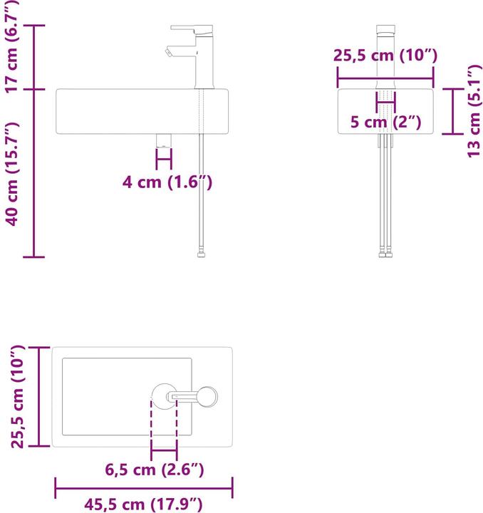 Produktbild vidaXL Badezimmerschrank