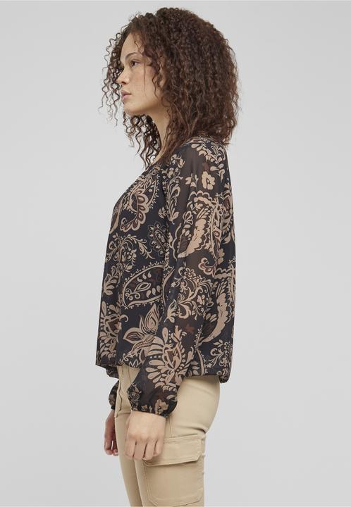 Produktbild Cloud 5ive Cloud5ive Damen Chiffon Bluse mit All Over Ornament Print (L)
