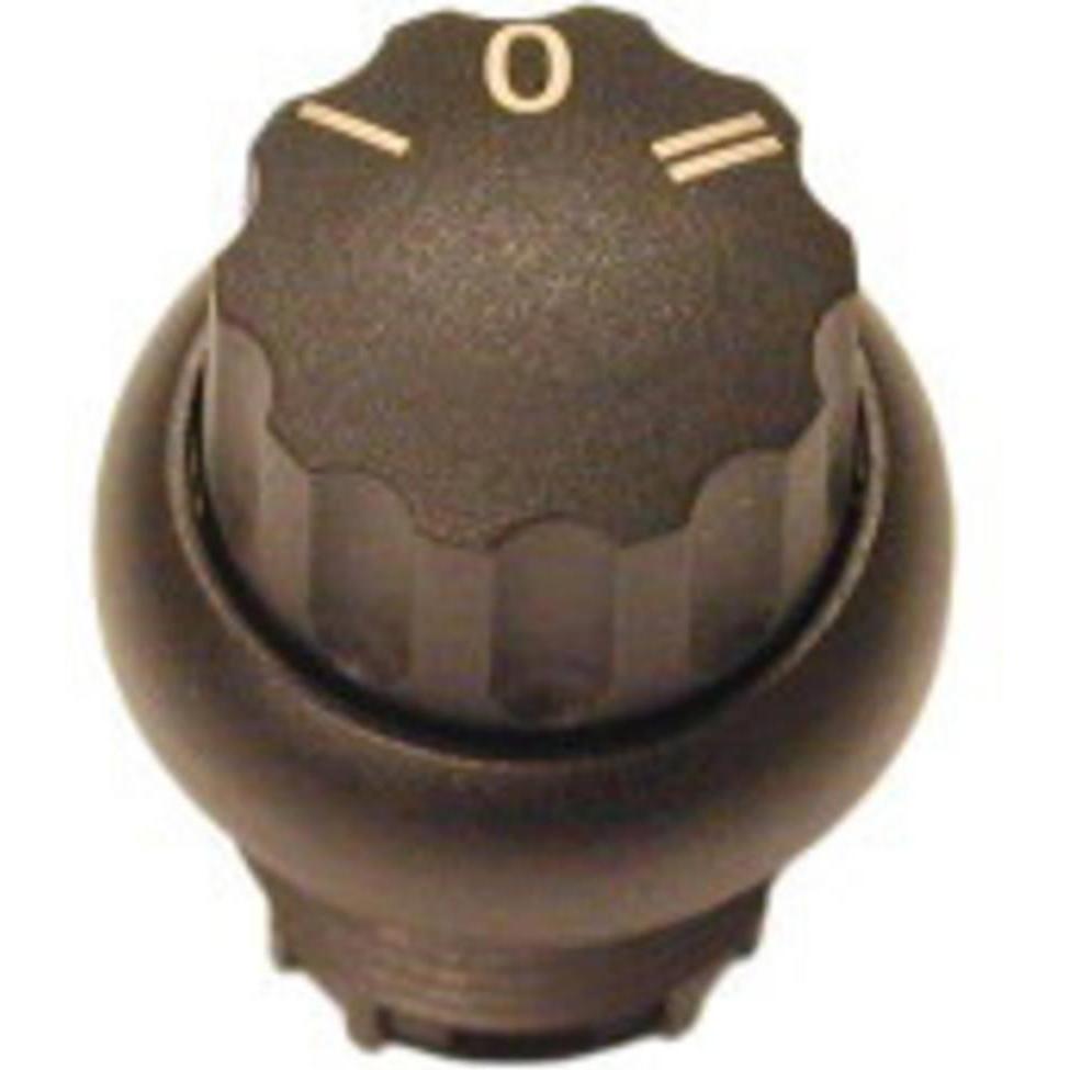 Eaton Wahltaste, 3 Stellungen, I 0 II, rastend, Taster + Schalter, Schwarz