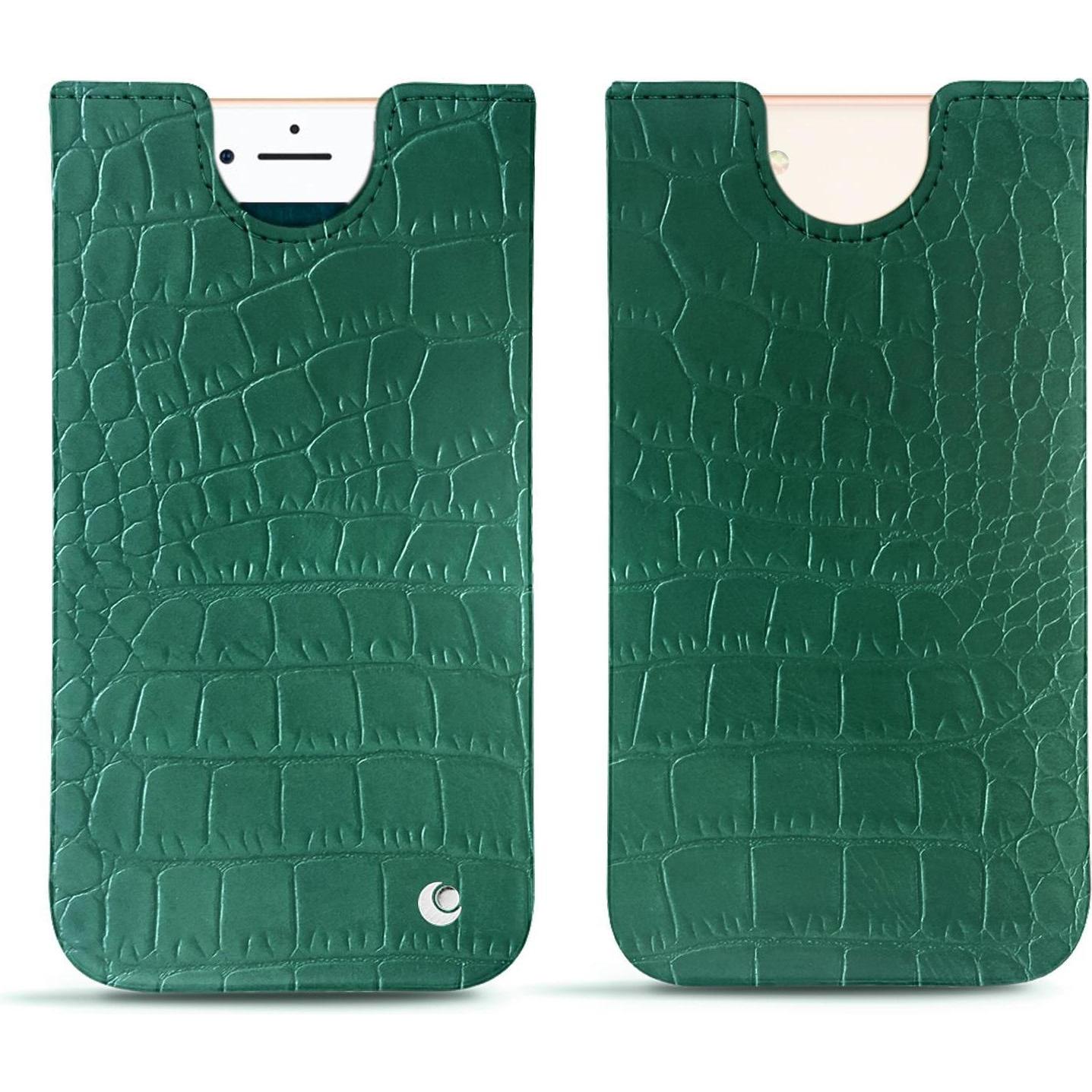 Noreve Lederschutzhülle (Apple iPhone 7), Smartphone Hülle, Grün