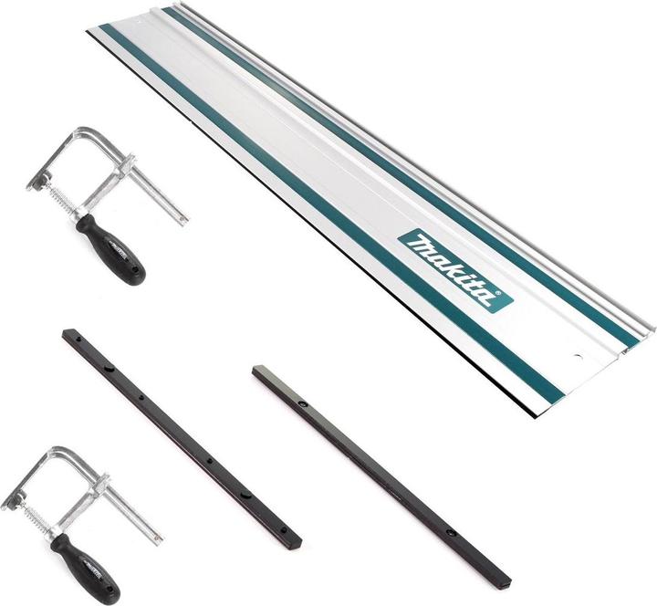 Makita Set di guide Guida Guida 1000mm + 2x Connettore guida + 2x (185 mm)