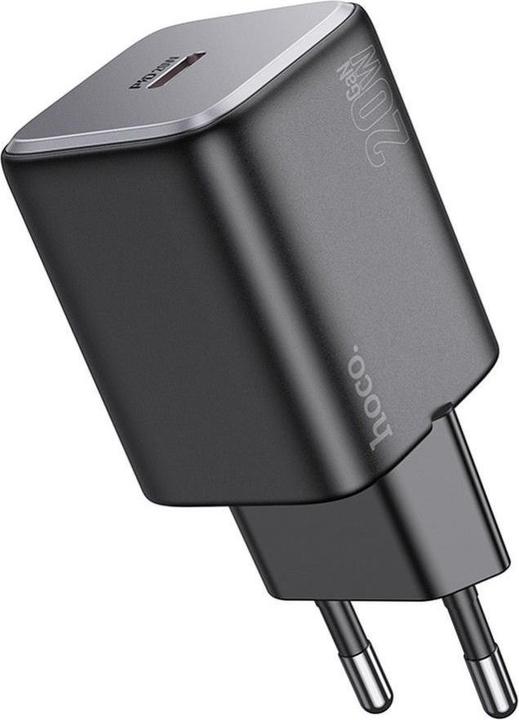 Produktbild Hoco N40, 20W, 3A, 1 x USB-C, schwarz