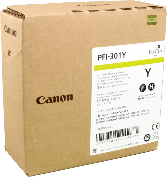 Productafbeelding Canon Inkt groot formaat geel Orig.nr. PFI-301Y (Y)