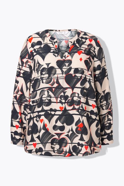 Actual product image Miamoda Tunic, regular fit, playing card pattern (52)