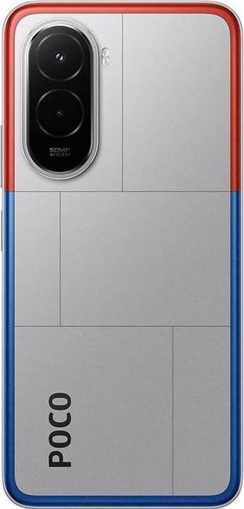 Actual product image Xiaomi Poco M7 (256 GB, Silver, 6.90", Hybrid Dual SIM, 4G)