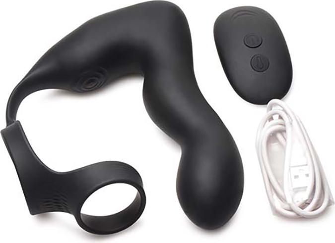 Produktbild Frisky Inflatable & Vibrating Prostate Plug + Cock & Ball Ring R/C