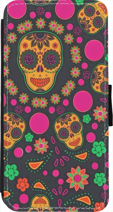 Immagine prodotto PhoneLook Cover Portafoglio nero Halloween 22 teschi messicani colorati (Apple iPhone 7)