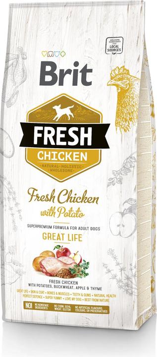 Immagine prodotto Brit Cane fresco con pollo e patate Adult 2,5 kg (Adulto, 1 pz., 2500 g)
