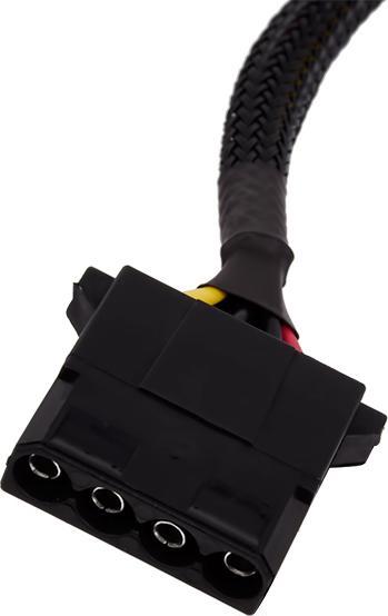 Produktbild Alphacool 4Pin Molex zweifach Adapter f??r Magnetventil - schwarz 50cm