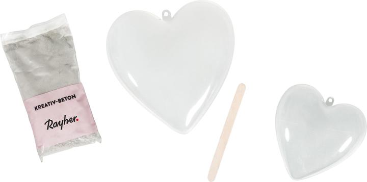 Actual product image Rayher Heart concrete shell