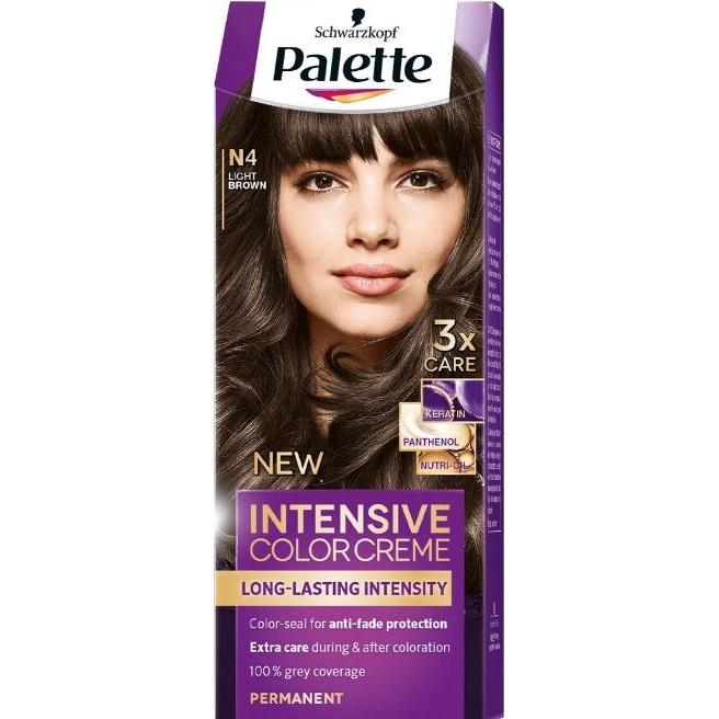Schwarzkopf Professional, Haarfarbe, Palette Intensive Color Creme Long Lasting Intensity - Hair Color N4 (N4 Light Brow...