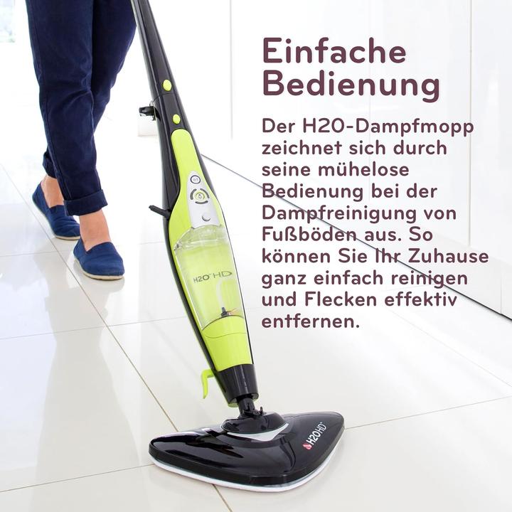 Actual product image H2O HD Dampfreiniger & Dampfbesen (1500 W)
