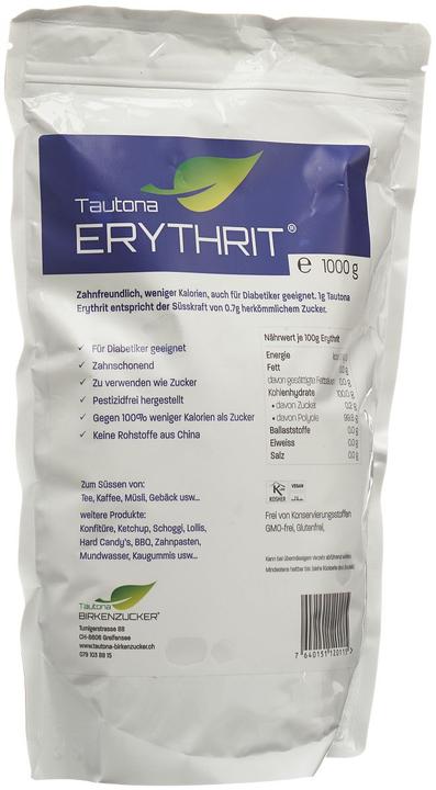 Actual product image Tautona Erythritol bag (1023 g)