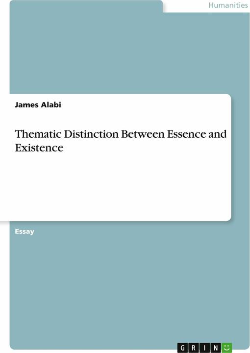 Produktbild Thematic Distinction Between Essence and Existence